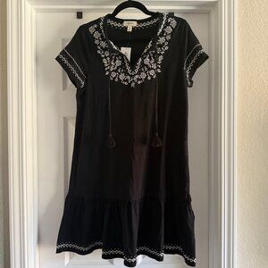 Style & Co Midi Black Cotton Dress – Size M